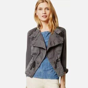 Anthropologie Hei Hei Anorak Utility Military Jacket, Gray, Size Medium